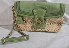 Coach green canvas for sale  Brooklyn