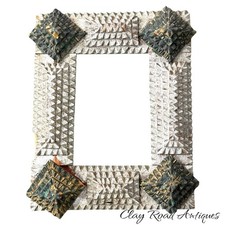 quadro antigo miniatura duas cores ornamentado arte vagabundo chip esculpido primitivo 1880 comprar usado  Enviando para Brazil
