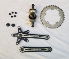 MANIVELAS PRETAS MAXY CROSS 170MM, RODA DENTADA PRO NECK 41T, SUPORTE INFERIOR CROMADO  comprar usado  Enviando para Brazil