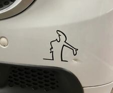 Aufkleber "La Linea" Verärgertes Männchen / Kratzer - Schwarz Lui Comic Auto HR comprar usado  Enviando para Brazil