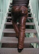 Men leather jeans d'occasion  Expédié en Belgium