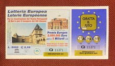 Biglietto lotteria europea usato  Giugliano in Campania