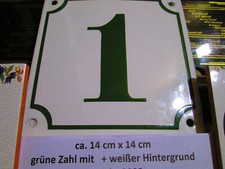 Hausnummer emaille gras gebraucht kaufen  Nordhorn
