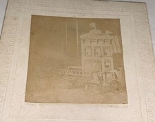 Raro Antigo Caminhão de Bombeiros Americano Gancho e Escada Brinquedo Configuração Pequeno Armário Cartão Foto, usado comprar usado  Enviando para Brazil