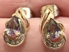 10k white gold post earrings for sale  Sacramento