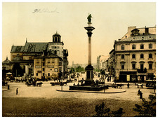 Używany, Polska, Warszawa, pomnik króla Zygmunta Vintage photochrome,  photochromie, vi na sprzedaż Używany, Polska, Warszawa, pomnik króla Zygmunta Vintage photochrome,  photochromie, vi na sprzedaż  Wysyłka do Poland