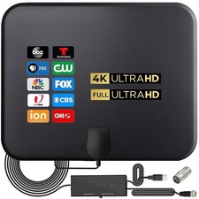 Antena de TV interna para Smart TV 4K 1080p amplificador de sinal cabo coaxial 18 pés comprar usado  Enviando para Brazil