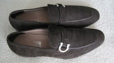 Mocassim de camurça marrom escuro Ferragamo Tweed 2 masculino usado tamanho 11 D comprar usado  Enviando para Brazil