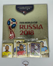 RUSIA 2018 EDICIÓN ORO JUEGO COMPLETO CON TODAS LAS PEGATINAS Y ÁLBUM PANINI SUIZO segunda mano  Embacar hacia Mexico