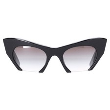 Miu Miu Smu 10Os Półbezogniskowe okulary przeciwsłoneczne Cat Eye Wykonane z czarnego octanu na sprzedaż  PL