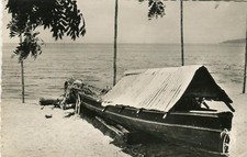 Martinica França - Barco de pesca antigo cartão postal foto real comprar usado  Enviando para Brazil
