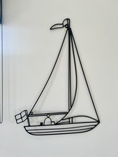 metal wall art boats for sale  BASINGSTOKE