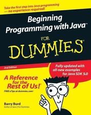 Beginning Programming with Java for Dummies by Burd, Barry A. comprar usado  Enviando para Brazil