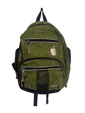 Mochila vintage LL Bean bordada coruja livro de acampamento bolsa verde, usado comprar usado  Enviando para Brazil