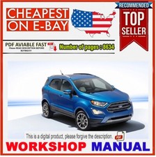 Ford EcoSport Facelift 2017-2020 Manual Completo de Serviço de Oficina de Fábrica EN comprar usado  Enviando para Brazil