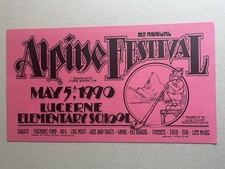 Alpine festival concert for sale  Midlothian