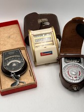 Vintage light meters usato  Milano