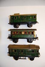 3 vagones de pasajeros antiguos Märklin escala 0 chapa 17270 y equipaje 17320+ segunda mano  Embacar hacia Mexico