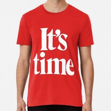 Camiseta It's Time branca de tamanho P a 5XL fabricada nos EUA comprar usado  Enviando para Brazil