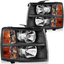 Conjunto de faróis para 07-14 Chevrolet Silverado 1500-3500 par de substituição comprar usado  Enviando para Brazil
