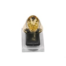 Ring citrin diamanten gebraucht kaufen  München