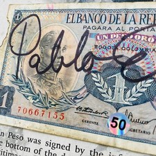 Pablo escobar signature d'occasion  Expédié en Belgium
