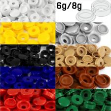 PEQUENAS TAMPAS DE TAMPA DE PARAFUSO ARTICULADAS DE PLÁSTICO BRANCO AMARELO PRETO AZUL MARROM CALIBRE 6g/8g comprar usado  Enviando para Brazil