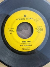 1967 THE RATIONALS I Need You W/Out In The Streets 7" A-Square 107 Garage Good  comprar usado  Enviando para Brazil