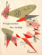 Cunard Line-R M S Mauretania ~ Programme De Événements Pour Today ~ Septembre 29 comprar usado  Enviando para Brazil