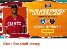Giants 2025 49ers for sale  San Francisco