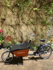 Lastenfahrrad bakfiets schwarz gebraucht kaufen  München