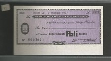 Miniassegni banca trento usato  Brescia