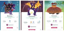 Usado, Pokémon Go | Combo 3 Mini PTC Brilhante Gigantamax Charizard / Blastoise / Venusaur comprar usado  Enviando para Brazil