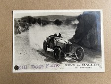 Usado, m) Cartolina 13x9cm XIII Targa Florio auto automobilismo Goux su Ballot  comprar usado  Enviando para Brazil