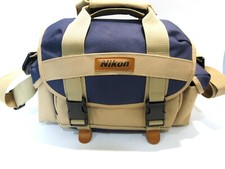 Bolsa para câmera Nikon DSLR tamanho médio azul/castanho - Compartimentos e bolsos ajustáveis comprar usado  Enviando para Brazil