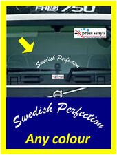 Adesivo de tela Volvo Scania "Swedish Perfection". adesivo de tela de caminhão comprar usado  Enviando para Brazil