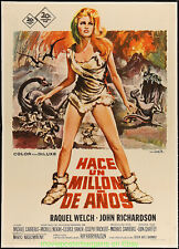 UM MILHÃO DE ANOS A.C. POSTER DE FILME RAQUEL GALÊS Espanha com encosto de linho comprar usado  Enviando para Brazil