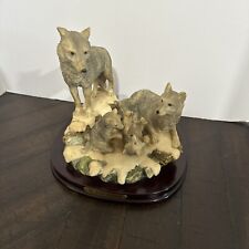 Estatueta estátua vintage 1996 The Crosa Collection resina família lobo comprar usado  Enviando para Brazil