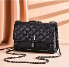 Beautiful black quilted for sale  BOLTON