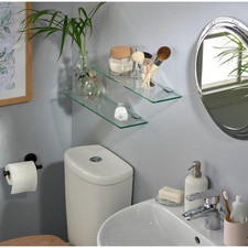 Glass shelves wall for sale  BIRMINGHAM