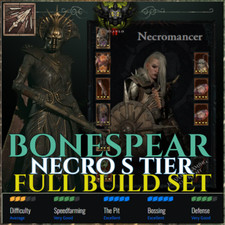 Używany, 💥Diablo 4💥BONESPEAR NEKROMANCER💥 BUDOWA GRY KOŃCOWEJ 💥 SEZON 8 BELIAL'S RETURN S8 na sprzedaż  PL
