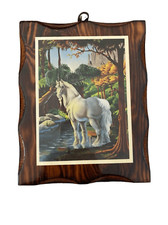 Wooden unicorn plaque for sale  Saint Paul