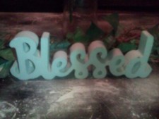 blessed wood sign for sale  Friendship