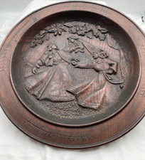 Placa de parede antiga de madeira esculpida à mão decorativa arte popular asiática comprar usado  Enviando para Brazil