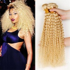 Extensões de cabelo 100% humano loiro brasileiro 613 crespo 3 pacotes 24"/50G comprar usado  Enviando para Brazil