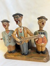 Vintage ANRI 3 Músicos Cantores Caixa de Música Conjunto de Bar Anos 1950 comprar usado  Enviando para Brazil