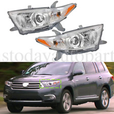 Par de faróis cromados lado esquerdo+direito para Toyota Highlander 2011-2013 comprar usado  Enviando para Brazil