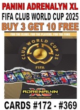 PANINI ADRENALYN XL FIFA CLUB WORLD CUP 2025 KARTY #172 -#369 W TYM FOLIE na sprzedaż  Wysyłka do Poland