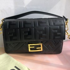 Fendi black cowhide FF embossed women's bag comprar usado  Enviando para Brazil