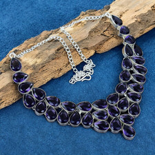 Colar declaração de ametista prata esterlina 925 boho roxo pedra preciosa joia gif comprar usado Colar declaração de ametista prata esterlina 925 boho roxo pedra preciosa joia gif comprar usado  Enviando para Brazil